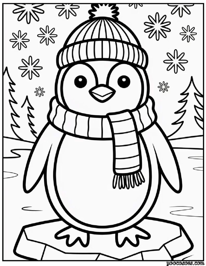 Winter Coloring Pages Easy – Free Printable Winter Fun for Kids & Adults 9 WINTER COLORING PAGES EASY 2 pdf