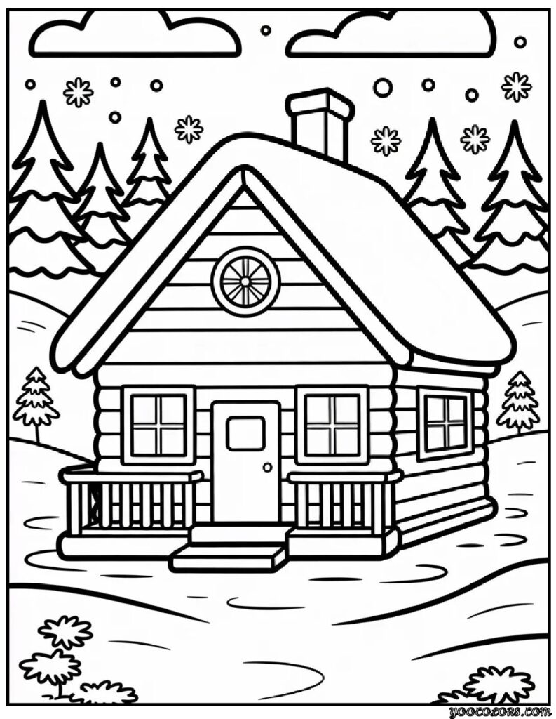Winter Coloring Pages PDF – Free Printable Winter Coloring Sheets for Cozy Creativity 15 WINTER COLORING PAGES pdf 3 pdf
