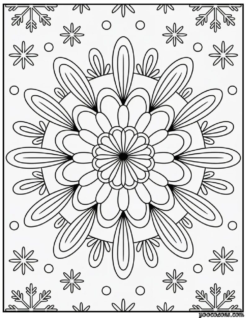 Winter Coloring Pages PDF – Free Printable Winter Coloring Sheets for Cozy Creativity 16 WINTER COLORING PAGES pdf 4 pdf