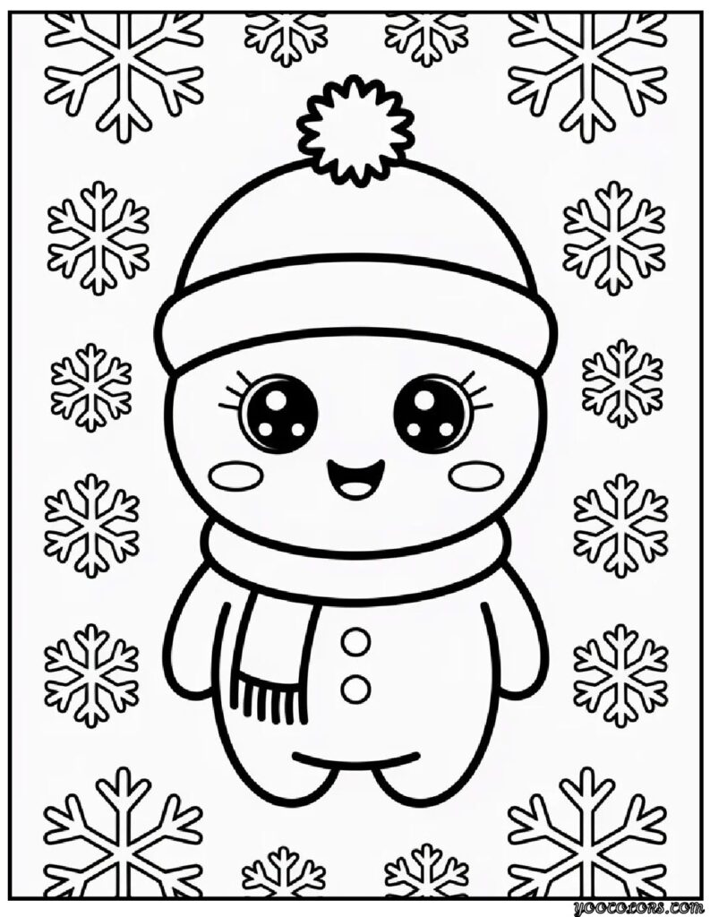 Winter Coloring Pages PDF – Free Printable Winter Coloring Sheets for Cozy Creativity 14 WINTER COLORING PAGES pdf 6 pdf