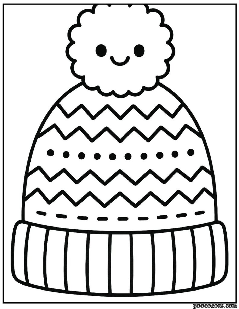 Winter Hat Coloring Pages – Cozy, Creative, and Free Printable Fun 13 WINTER Hat COLORING PAGES 11 pdf