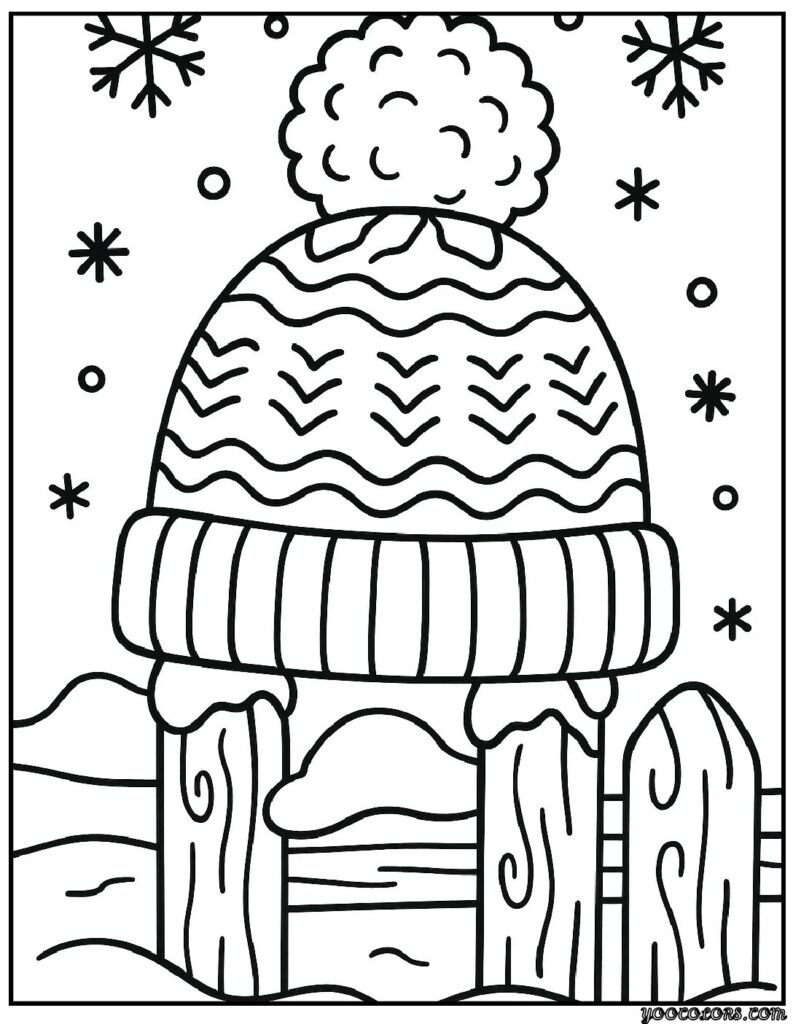 Winter Hat Coloring Pages – Cozy, Creative, and Free Printable Fun 5 WINTER Hat COLORING PAGES 3 pdf