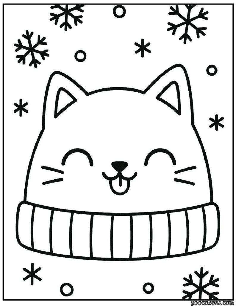 Winter Hat Coloring Pages – Cozy, Creative, and Free Printable Fun 10 WINTER Hat COLORING PAGES 6 pdf
