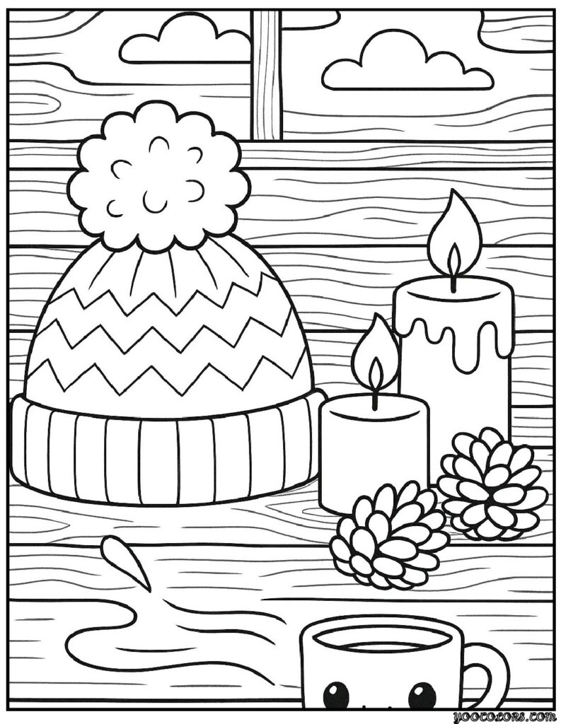 Winter Hat Coloring Pages – Cozy, Creative, and Free Printable Fun 4 WINTER Hat COLORING PAGES pdf