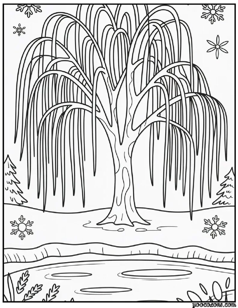 Winter Trees Coloring Pages – Cozy, Free Printable Designs for Every Age 5 WINTER TREES COLORING PAGES 6 pdf