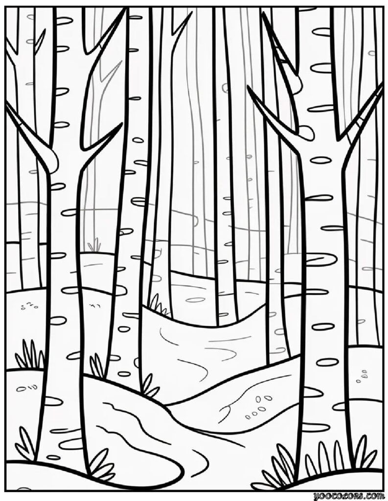 Winter Trees Coloring Pages – Cozy, Free Printable Designs for Every Age 6 WINTER TREES COLORING PAGES 7 pdf