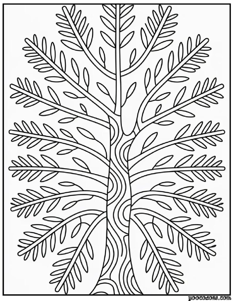 Winter Trees Coloring Pages – Cozy, Free Printable Designs for Every Age 3 WINTER TREES COLORING PAGES 8 pdf