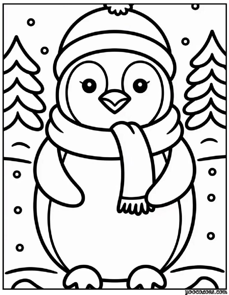 Winter Coloring Pages Penguin – Cute, Cozy Fun for Snowy Days 9 Winter Coloring Pages Penguin 1 pdf