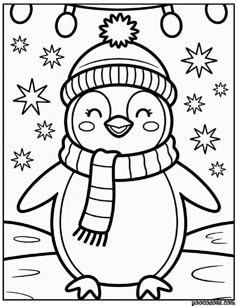 Winter Coloring Pages Penguin – Cute, Cozy Fun for Snowy Days 8 Winter Coloring Pages Penguin 4 pdf