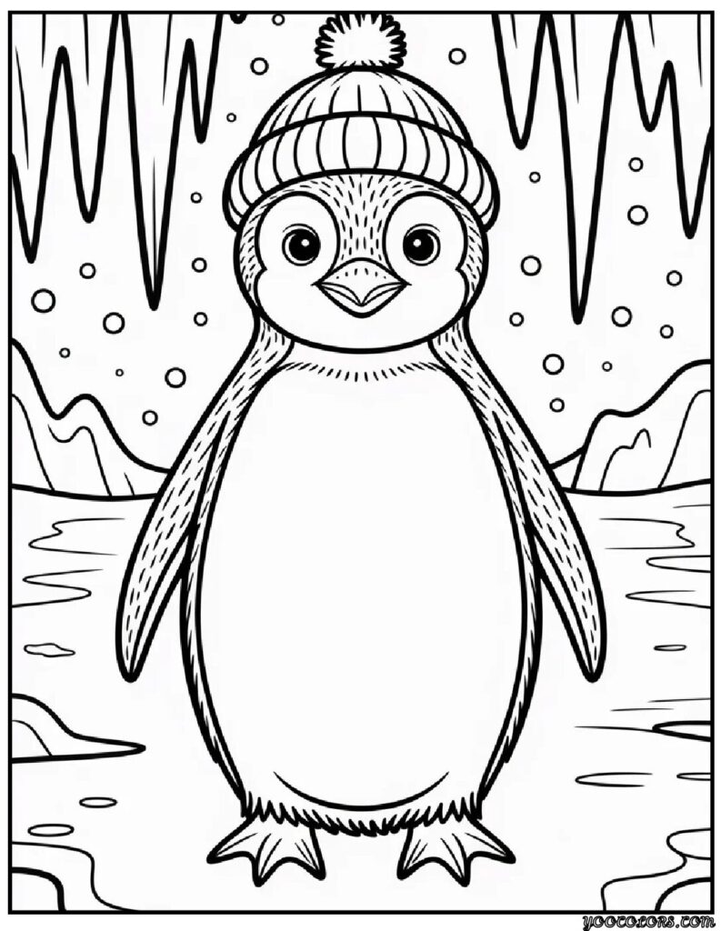 Winter Coloring Pages Penguin – Cute, Cozy Fun for Snowy Days 5 Winter Coloring Pages Penguin 5 pdf