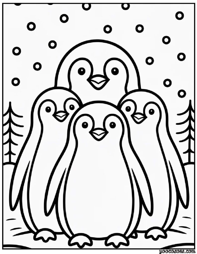 Winter Coloring Pages Penguin – Cute, Cozy Fun for Snowy Days 6 Winter Coloring Pages Penguin 6 pdf