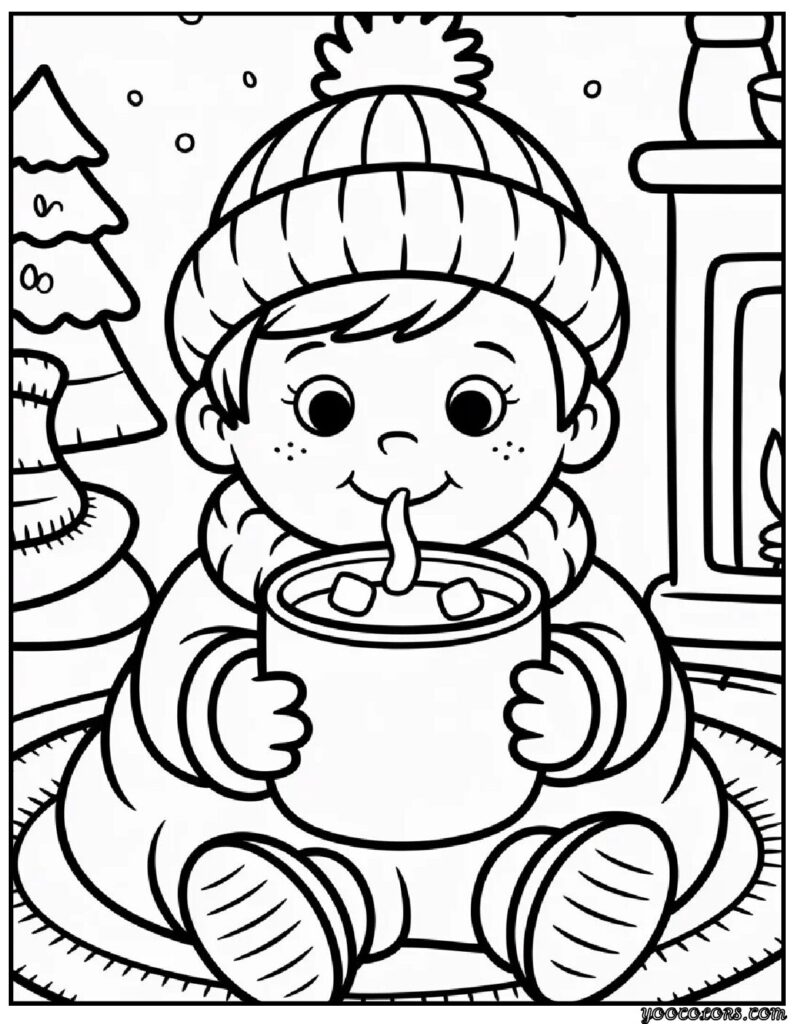 Winter Coloring Pages for Toddlers (Free Printables, Easy Sheets & Cozy Winter Fun) 9 Winter Coloring Pages for Toddler 2 pdf