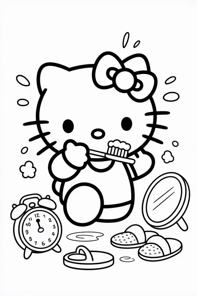 Cute Coloring Pages Hello Kitty: Kawaii Fun for Kids, Teachers & Parents 2 Cute Coloring Pages Hello Kitty
