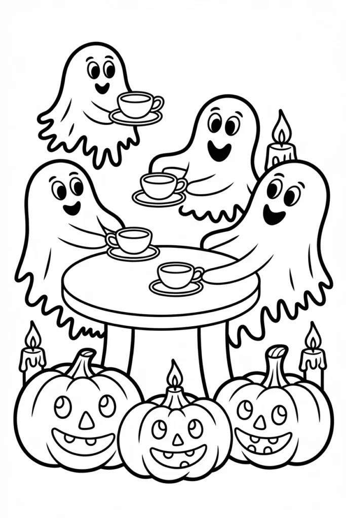 Spooky Cute Coloring Pages: Adorable Meets Creepy for Halloween & Beyond 2 a children s coloring book page featurin Nho hAiFQAKQsFuWXIMUIw PiMspECXQcuvydfn3FfgUg