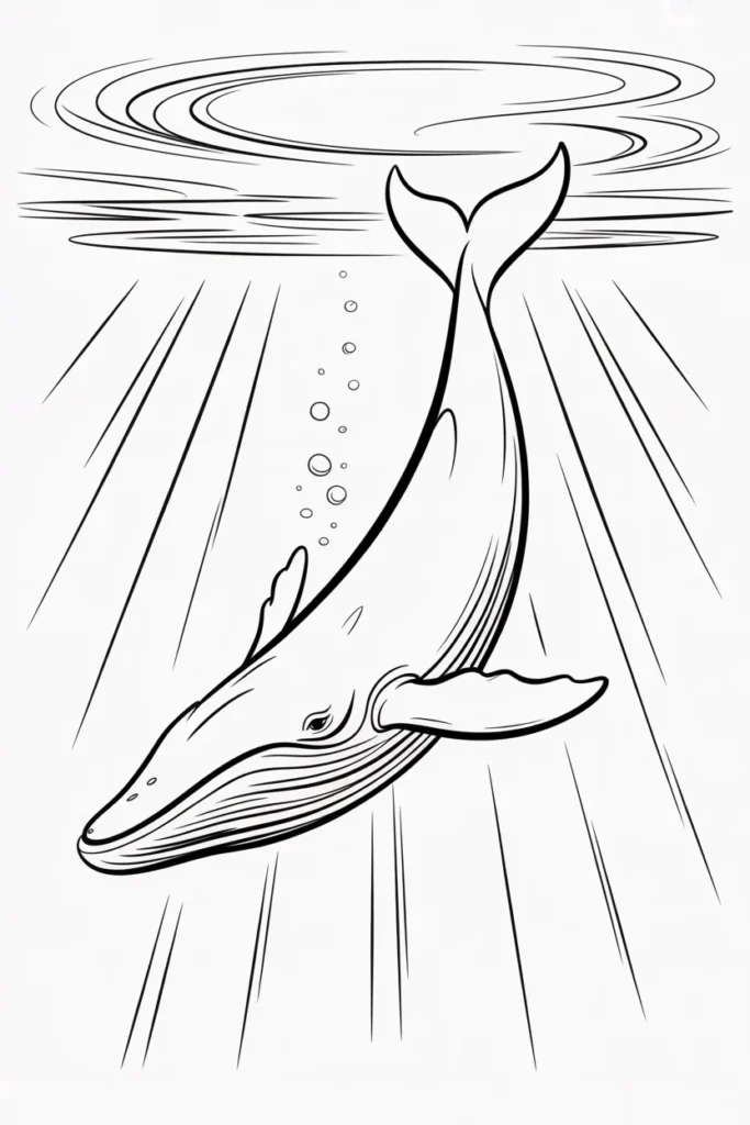 Blue Whale Coloring Pages: 11 Detailed Designs for All Ages 7 a minimalist line art illustration of a cxxGBlp2R q HpzL0SzpCA 3g81qOW7TL6wq uNL0z1Ig