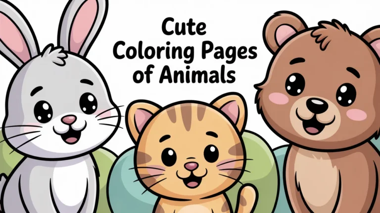 animal coloring cute