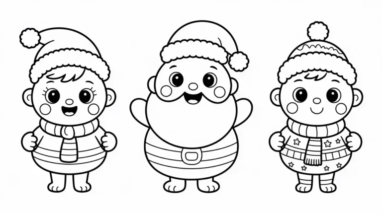 cute christmas coloring