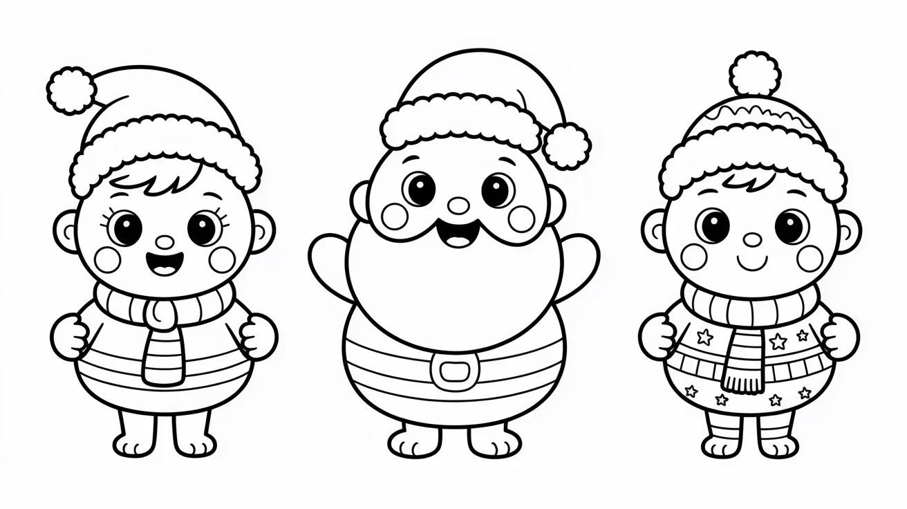 cute christmas coloring