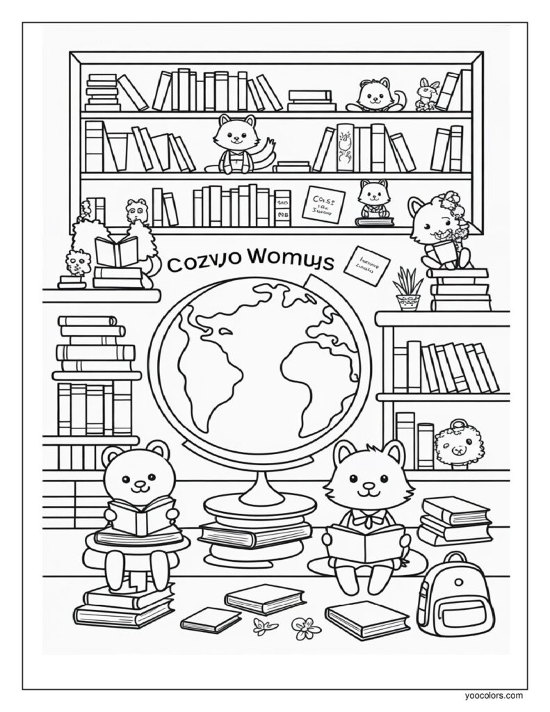 Cozy Coloring Pages Easy – Simple, Relaxing Art for Calm Moments 14 cozy coloring pages 11 pdf