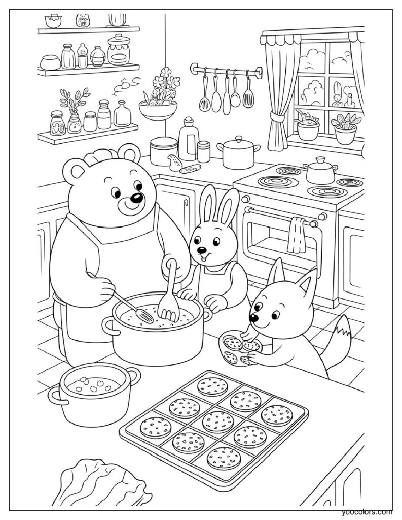 Cozy Friends Coloring Pages A Perfect List of 15 Relaxing Designs 3 cozy friends coloring pages pdf