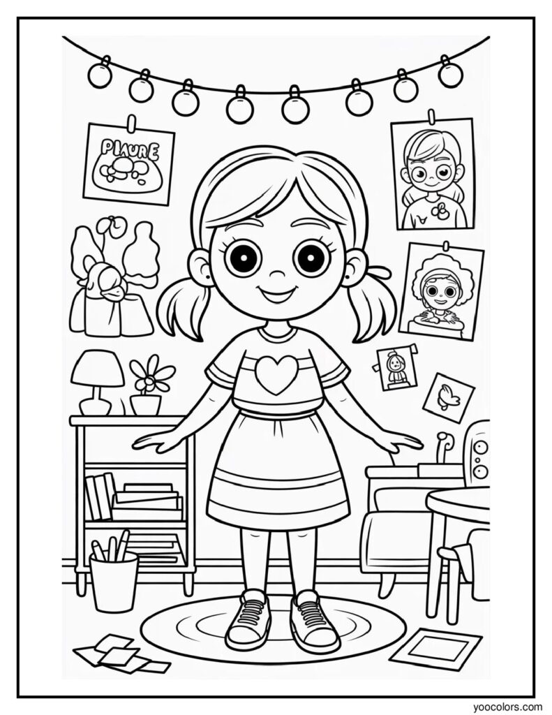 Cozy Girl Coloring Pages – Relaxing, Aesthetic & Free to Print 18 cozy girl coloring pages 16 pdf