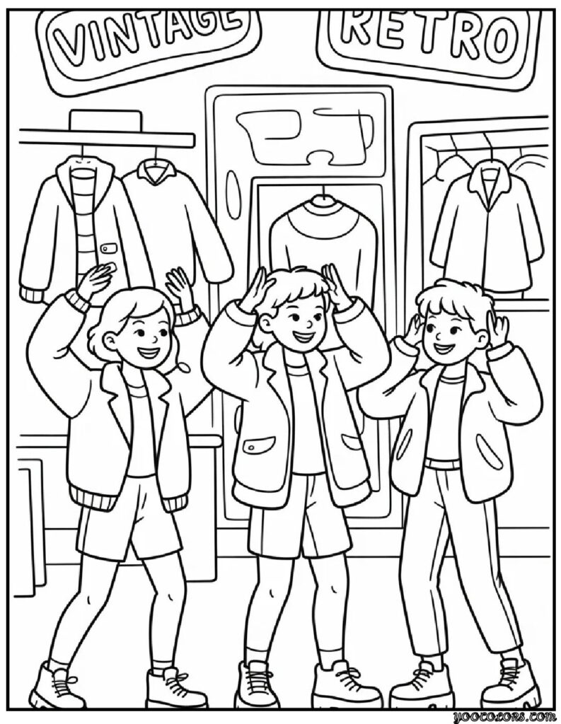 Cute Coloring Pages for Teenagers: Aesthetic, Fun & Free Printable Ideas 3 cute Coloring Pages of teenagers 1 pdf
