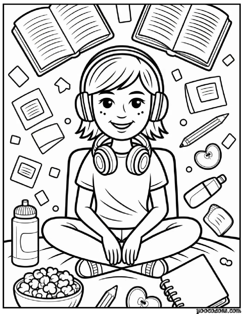 Cute Coloring Pages for Teenagers: Aesthetic, Fun & Free Printable Ideas 13 cute Coloring Pages of teenagers 11 pdf