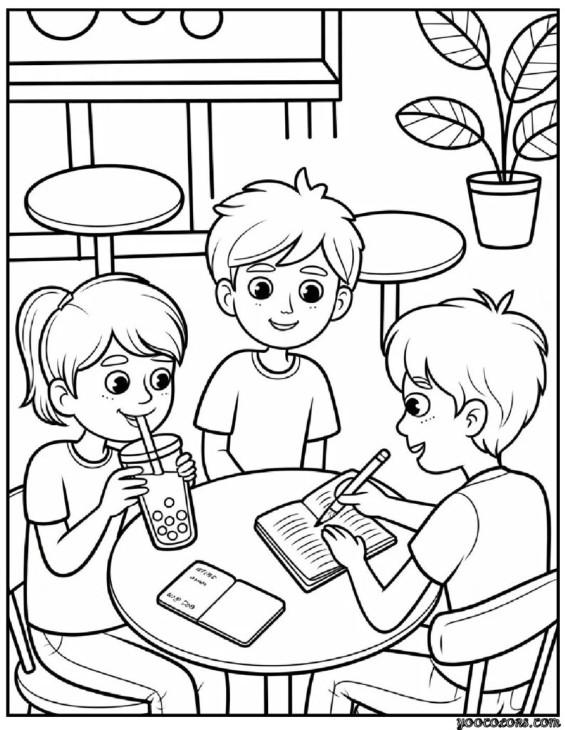 Cute Coloring Pages for Teenagers: Aesthetic, Fun & Free Printable Ideas 10 cute Coloring Pages of teenagers 6 pdf