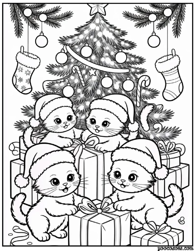 cute coloring pages christmas 4 pdf