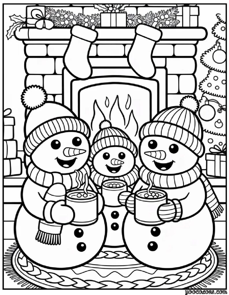 cute coloring pages christmas 6 pdf