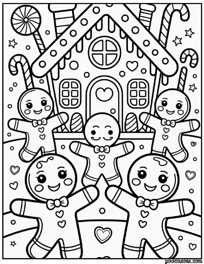 cute coloring pages christmas pdf