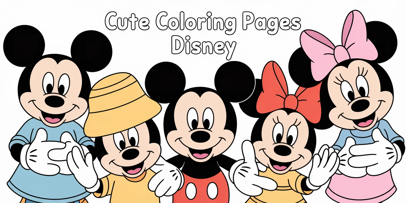 cute coloring disney
