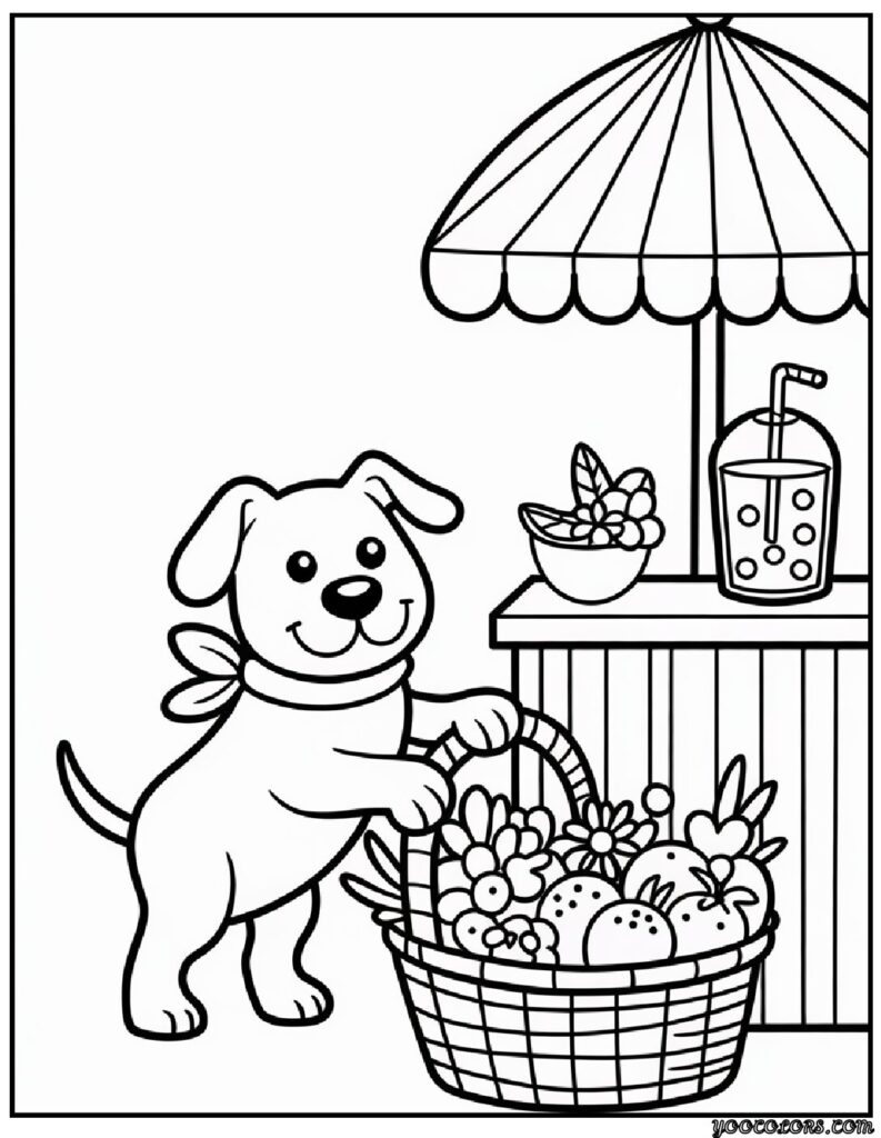 Cute Dogs Coloring Pages: Paw-some Printables for Calm, Creative Fun 11 cute dog coloring pagess 9 pdf