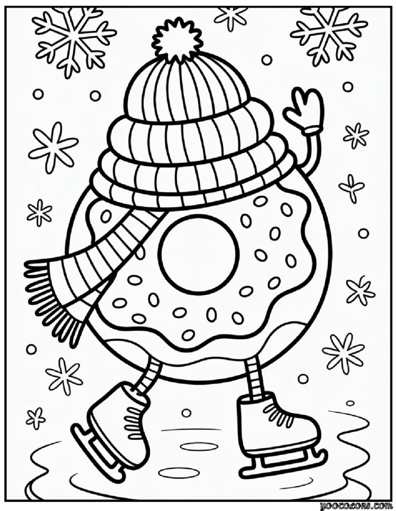 Cute Donut Coloring Pages: Sweet, Simple, and Fun for All Ages 10 cute donut coloring pages 9 pdf