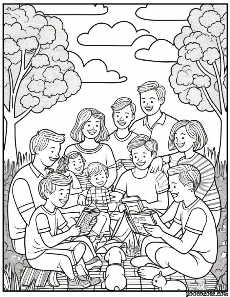 Family Coloring Pages 16 Fun and Creative Designs for All Ages 3 family Coloring Pages 1 pdf