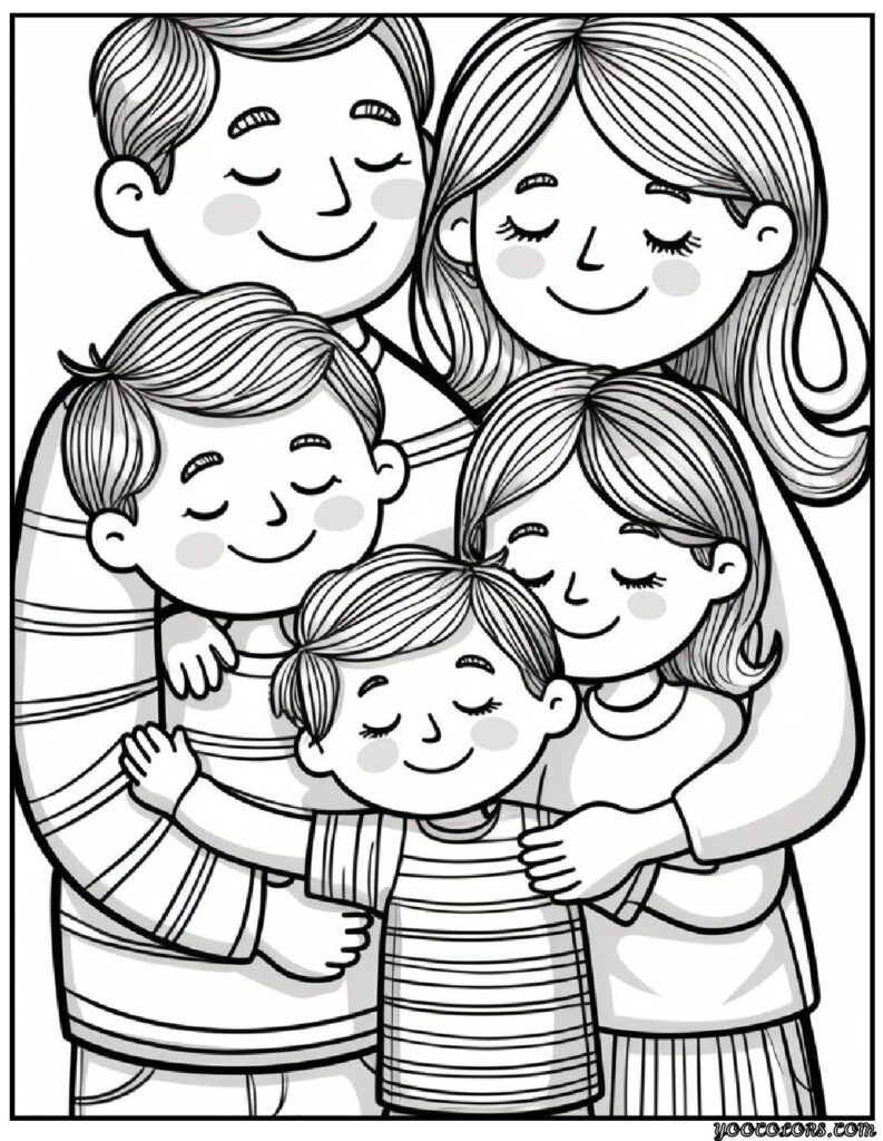 Family Coloring Pages 16 Fun and Creative Designs for All Ages 17 family Coloring Pages 15 pdf