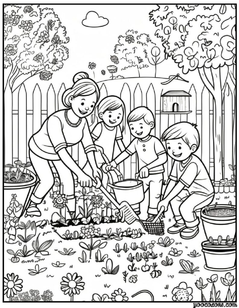 Family Coloring Pages 16 Fun and Creative Designs for All Ages 7 family Coloring Pages 5 pdf