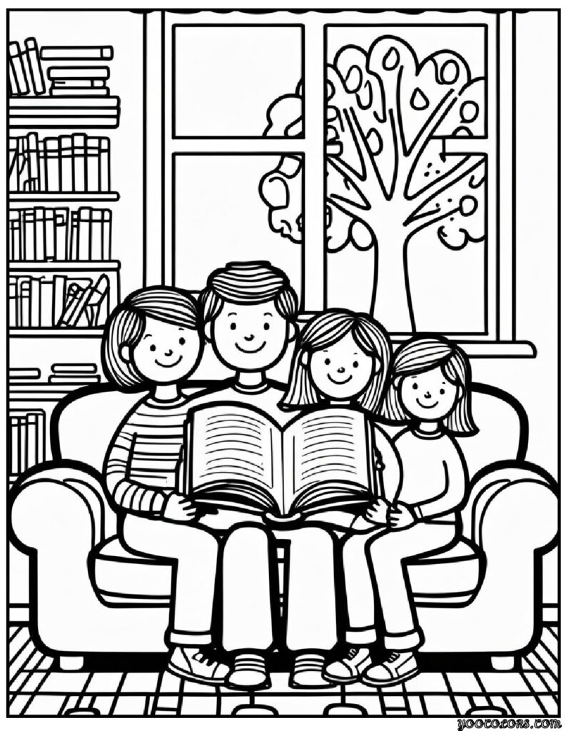 Family Day Coloring Pages: Celebrate Love, Togetherness & Creativity 15 family day Coloring Pages 14 pdf