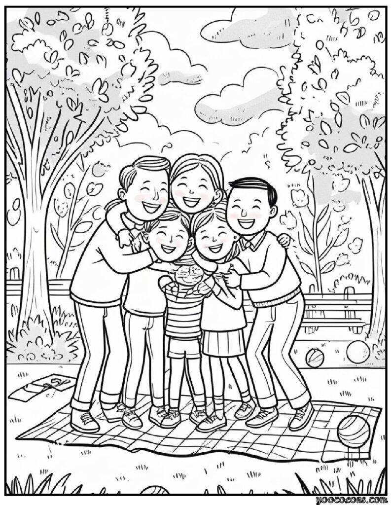 Family Day Coloring Pages: Celebrate Love, Togetherness & Creativity 17 family day Coloring Pages 15 pdf