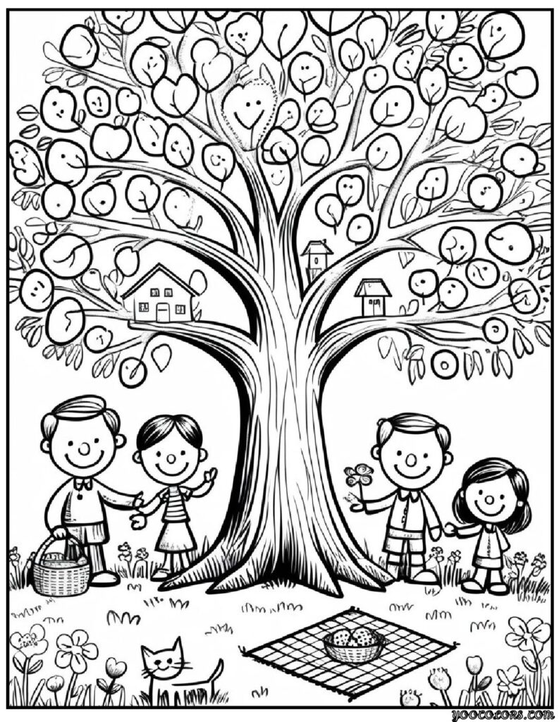 Family Day Coloring Pages: Celebrate Love, Togetherness & Creativity 6 family day Coloring Pages 2 pdf