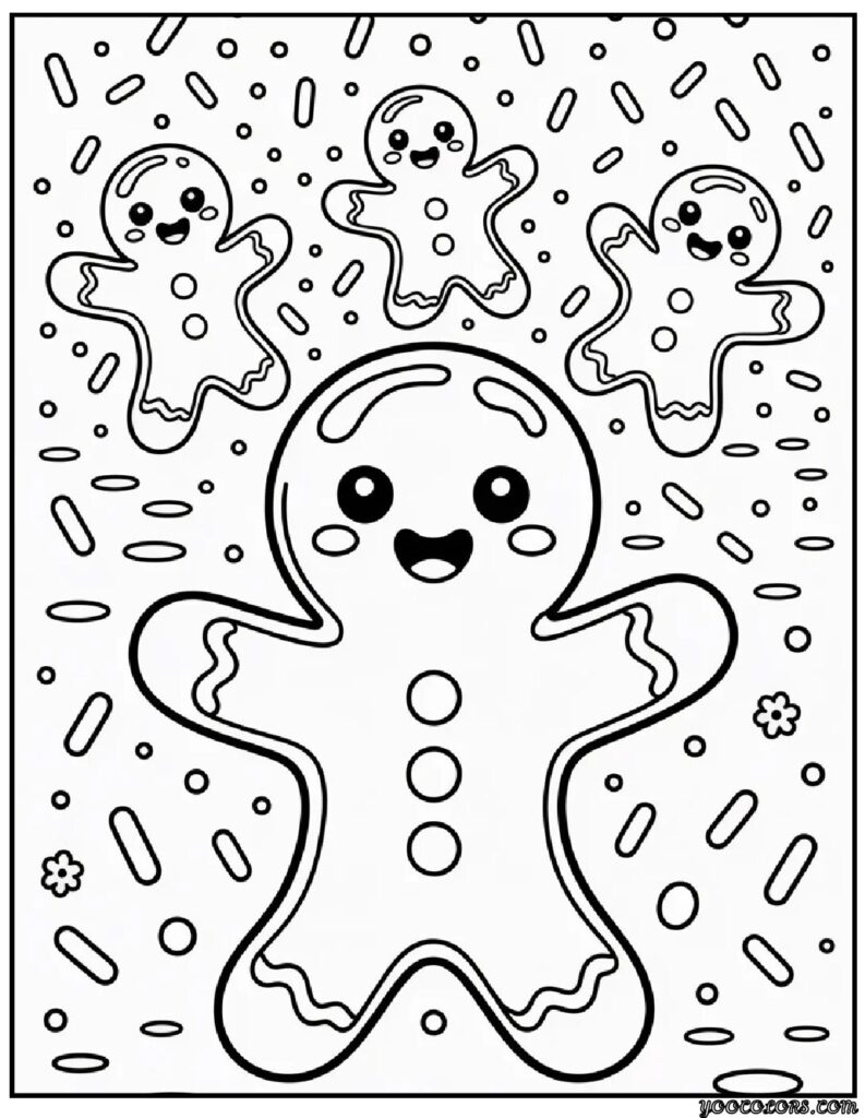Gingerbread Coloring Pages: Sweet, Festive, and Fun to Color 6 gingerbread Coloring Pages 11 pdf