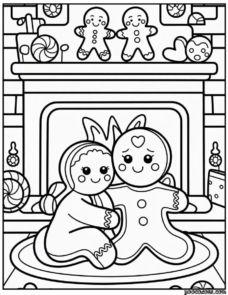 Gingerbread Coloring Pages: Sweet, Festive, and Fun to Color 11 gingerbread Coloring Pages 4 pdf