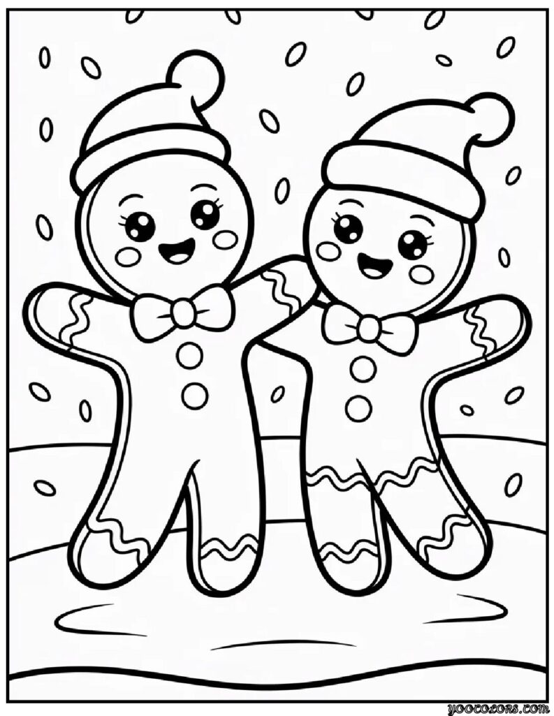 Gingerbread Coloring Pages: Sweet, Festive, and Fun to Color 12 gingerbread Coloring Pages 5 pdf