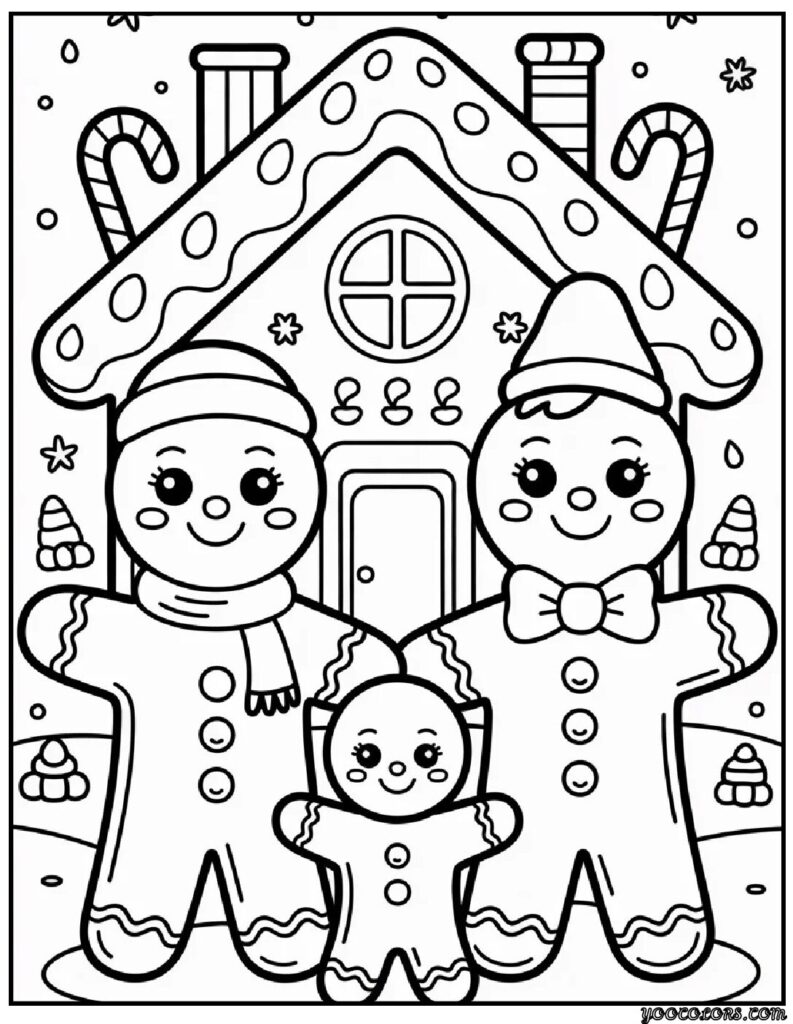 Gingerbread Coloring Pages: Sweet, Festive, and Fun to Color 9 gingerbread Coloring Pages 6 1 pdf