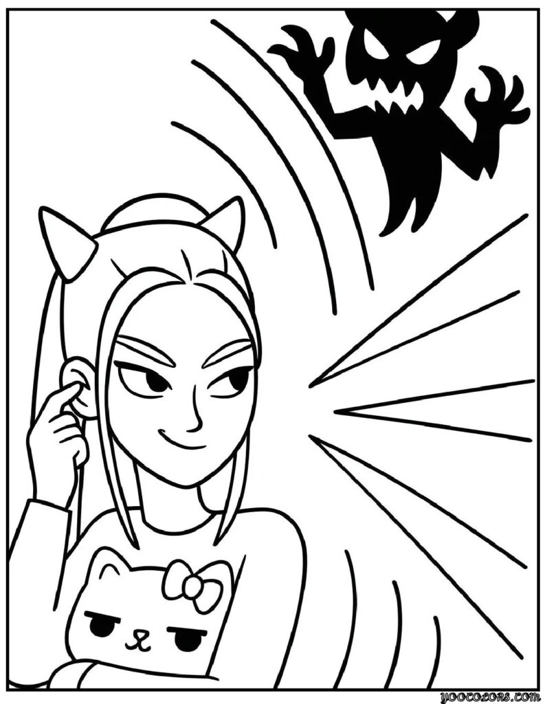 K-POP Demon Hunters Coloring Pages Mira – Free, Fun & Story-Based Coloring Sheets for Kids and Fans 12 k pop demon hunter coloring pages mira 12 pdf