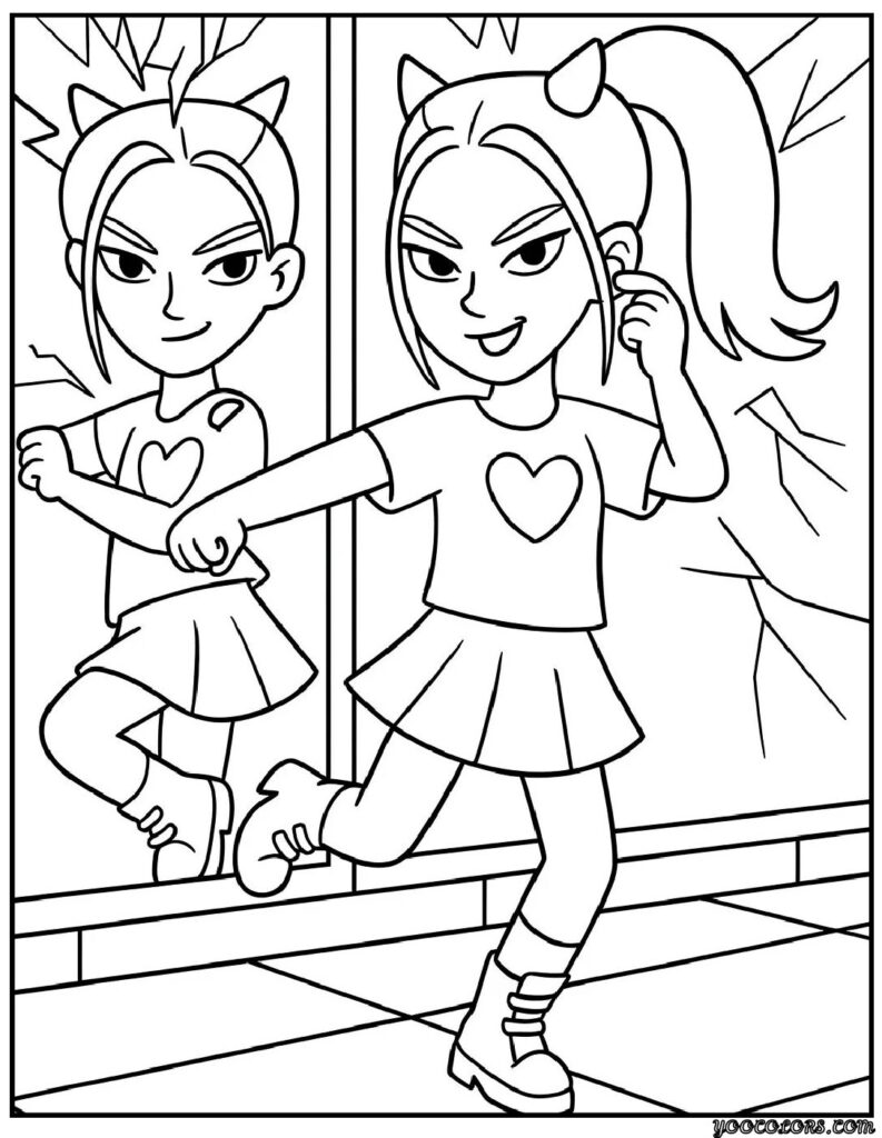 K-POP Demon Hunters Coloring Pages Mira – Free, Fun & Story-Based Coloring Sheets for Kids and Fans 11 k pop demon hunter coloring pages mira 9 pdf