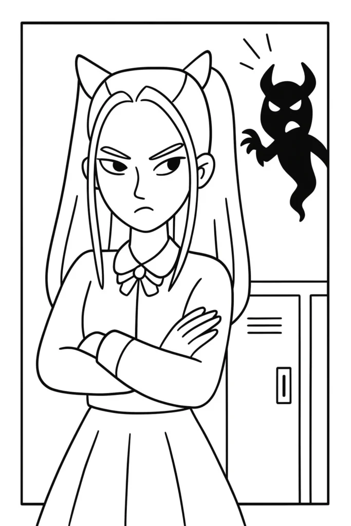 K-POP Demon Hunters Coloring Pages Mira – Free, Fun & Story-Based Coloring Sheets for Kids and Fans 1 K-POP Demon Hunters Coloring Pages Mira