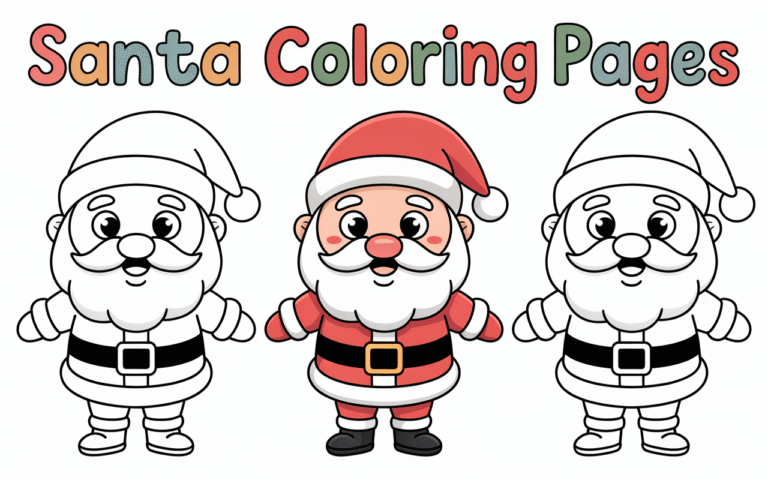 santa coloring