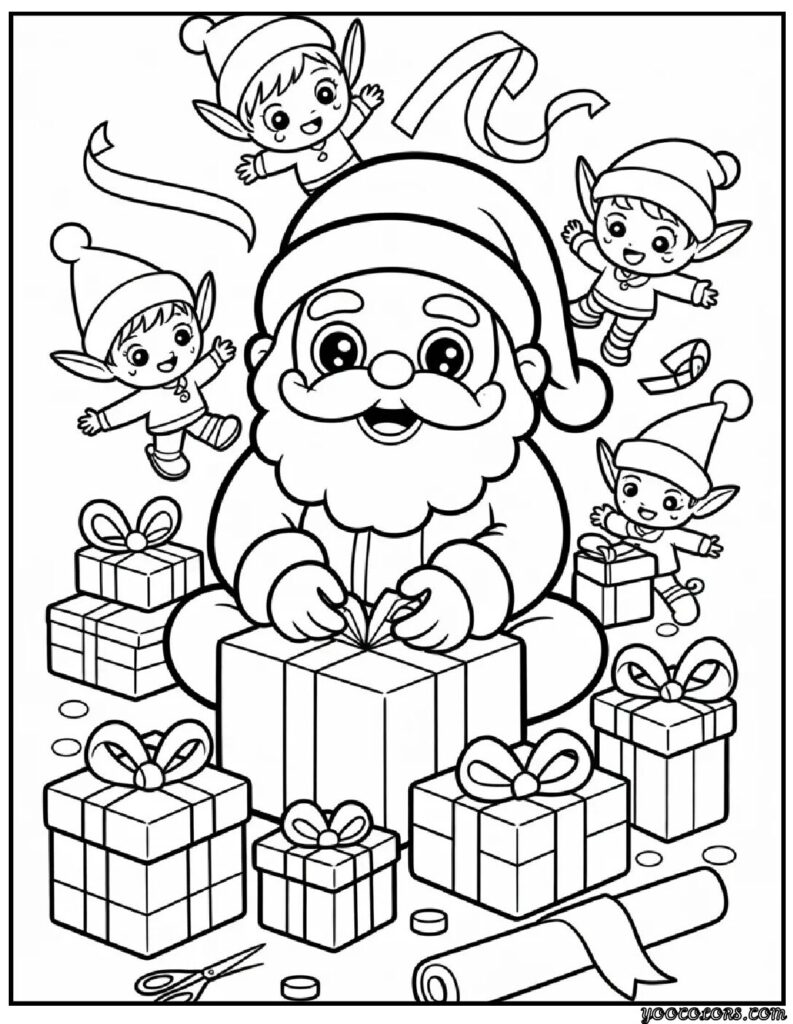 Santa Coloring Pages: Fun, Festive, and Ready to Color 11 santa Coloring Pages 10 pdf