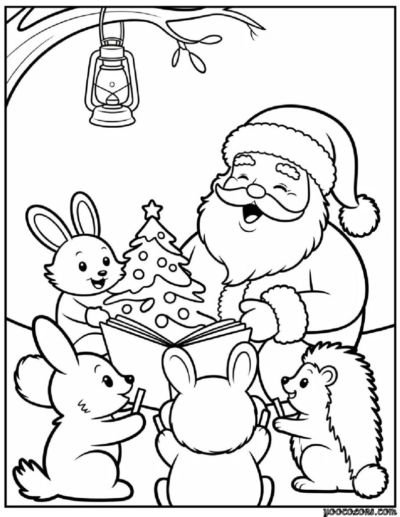 Santa Coloring Pages: Fun, Festive, and Ready to Color 3 santa Coloring Pages 2 pdf